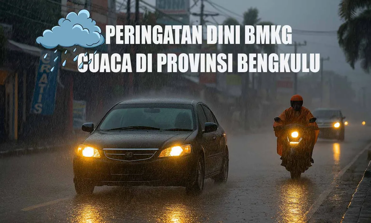 Potensi Angin dan Hujan Lebat, Warga Provinsi Bengkulu Diminta Waspada